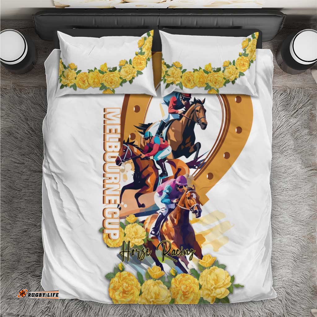 Melbourne Cup Australia Bedding Set Horse Racing Happy 164th Anniversary