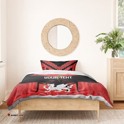 Custom Dragons Rugby ANZAC Bedding Set Gallipoli Soldier With Aboriginal Art