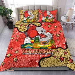 Redcliffe Dolphins Custom Bedding Set - Australian Big Things Bedding Set