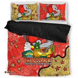 Redcliffe Dolphins Custom Bedding Set - Australian Big Things Bedding Set