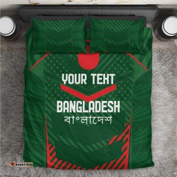 Custom Bangladesh Cricket Bedding Set Go Tigers Sporty Version