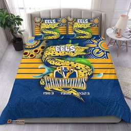 Parramatta Eels Bedding Set Talent Win Games But Teamwork And Intelligence Win Championships With Aboriginal Style