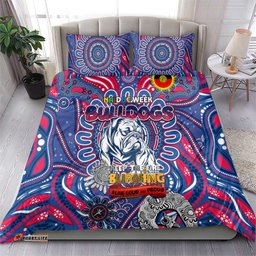 Western Bulldogs NAIDOC Week 2024 Bedding Set Mascot Football DT02