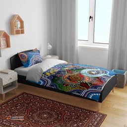 Custom NAIDOC Week 2024 Geelong Cats Bedding Set Australia Aboriginal Dot Painting DT02