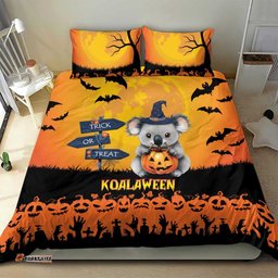 Happy Koalaween Bedding Set Koala Ghost Trick or Treat