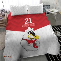 AFL Sydney Custom Bedding Set with Swans Mascot Simple Style