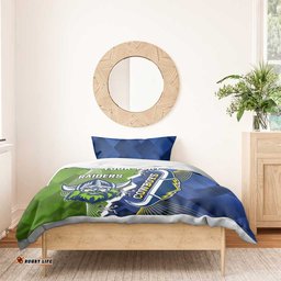 Personalised Cowboys And Raiders Rugby Bedding Set Sporty Version