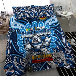 NAIDOC Week 2024 Bulldogs Bedding Set Mascot Rugby DT02