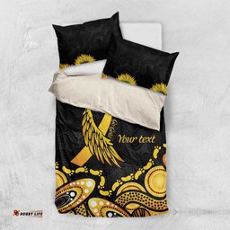 Be Bold Go Gold Aboriginal Ribbon Childhood Personalised Bedding Set