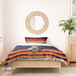 AFL Adelaide Christmas Personalised Bedding Set with Crows Mascot
