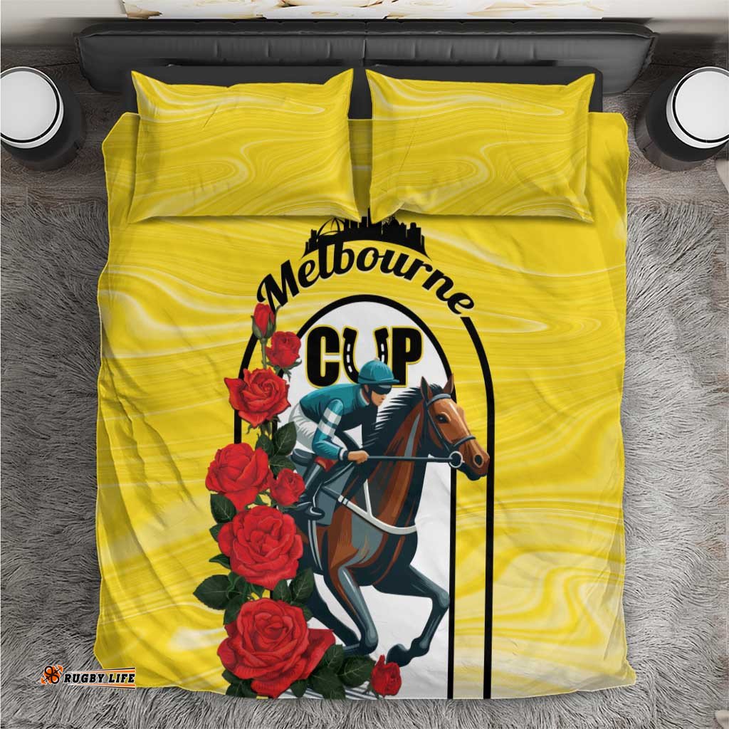 Personalised Melbourne Horse Racing Bedding Set The Race That Stops The Nation