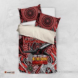 Essendon Bombers NAIDOC Week 2024 Bedding Set Mascot Football DT02