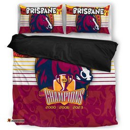 Brisbane Broncos Bedding Set Talent Win Games But Teamwork And Intelligence Win Championships With Aboriginal Style