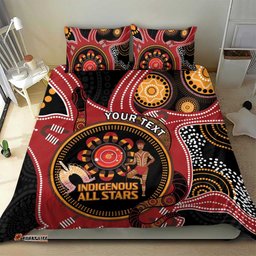 Custom Australia Indigenous Rugby Bedding Set 2024 Aboriginal All Stars