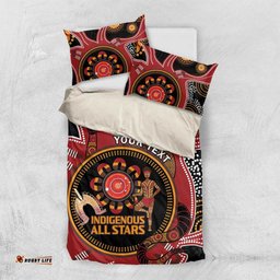 Custom Australia Indigenous Rugby Bedding Set 2024 Aboriginal All Stars