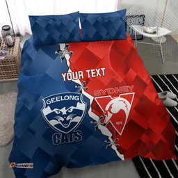 Custom Swans And Cats Football Bedding Set 2024 Together Dynamic Version