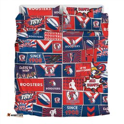 Sydney Roosters Bedding Set - Team Of Us Die Hard Fan Supporters Comic Style