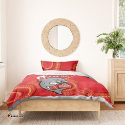 Custom NRL Dolphins NAIDOC Week Bedding Set Keep The Fire Burning Indigenous Art