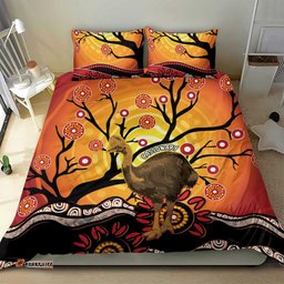 Keeper Of The Rainforest Cassowary Bedding Set Aboriginal Art