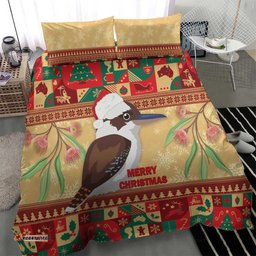Australia Christmas Bedding Set Kookaburra Santa With Gumtree