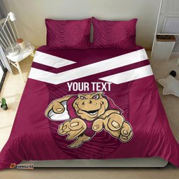 Custom Queensland Rugby Bedding Set Maroons Cane Toad Origin Sporty