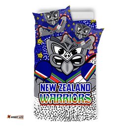 New Zealand Warriors Custom Bedding Set - Team With Dot And Star Patterns For Tough Fan Bedding Set