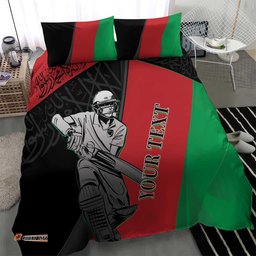 Custom Afghanistan Cricket Bedding Set Sporty Version