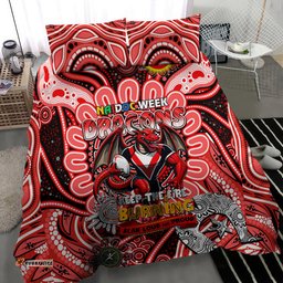 NAIDOC Week 2024 Dragons Bedding Set Mascot Rugby DT02