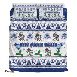 New South Wales Christmas Bedding Set - New South Wales Special Ugly Christmas Bedding Set