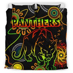 Penrith Panthers Bedding Set - Custom Indigenous Penrith Panthers Bedding Set