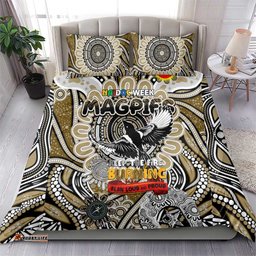 Collingwood Magpies NAIDOC Week 2024 Bedding Set Mascot Football DT02
