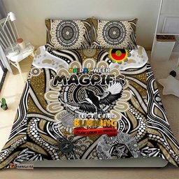 Collingwood Magpies NAIDOC Week 2024 Bedding Set Mascot Football DT02