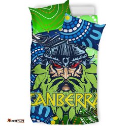 Canberra Raiders Aboriginal Inspired Bedding Set - Indigenous Canberra Raiders Vikings Power
