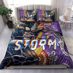 Melbourne Storm Bedding Set - Super Melbourne Storm Thunder Power