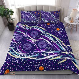 Australia Aboriginal Bedding Set - Purple Dot Dreamtime Bedding Set