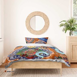 Custom NAIDOC Week 2024 GWS Giants Bedding Set Australia Aboriginal Dot Painting DT02