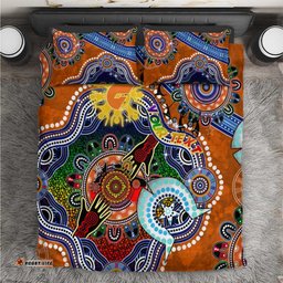 Custom NAIDOC Week 2024 GWS Giants Bedding Set Australia Aboriginal Dot Painting DT02