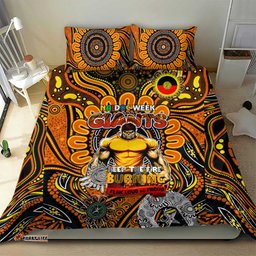 GWS Giants NAIDOC Week 2024 Bedding Set Mascot Football DT02