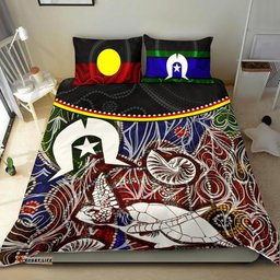 Australia Bedding Set - Aboriginal Inspired Dot In Naidoc Week Style