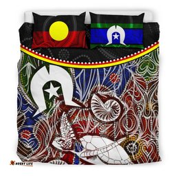 Australia Bedding Set - Aboriginal Inspired Dot In Naidoc Week Style