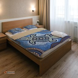 Australia Aboriginal Inspired Bedding Set - Indigenous Platypus Ver 5