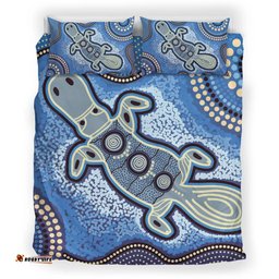 Australia Aboriginal Inspired Bedding Set - Indigenous Platypus Ver 5