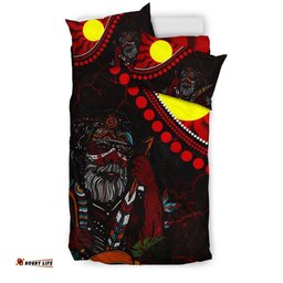 Australia Aboriginal Inspired Bedding Set - Indigenous People And Sun