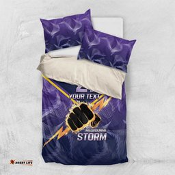 NRL Storm Custom Bedding Set Minimalism Style