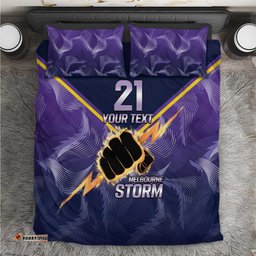NRL Storm Custom Bedding Set Minimalism Style