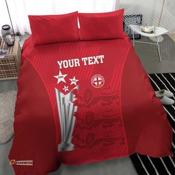 Custom England Cricket Bedding Set 3rd Champions World Cup Proud