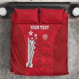Custom England Cricket Bedding Set 3rd Champions World Cup Proud