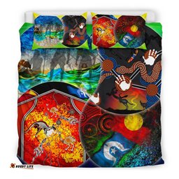 Australia Bedding Set - Aboriginal Inspired Mix Ver02