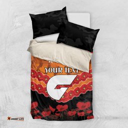 Custom Giants Football Bedding Set ANZAC Lest We Forget