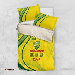 Australia Cricket World Cup 2024 Bedding Set Aussie Make Champions